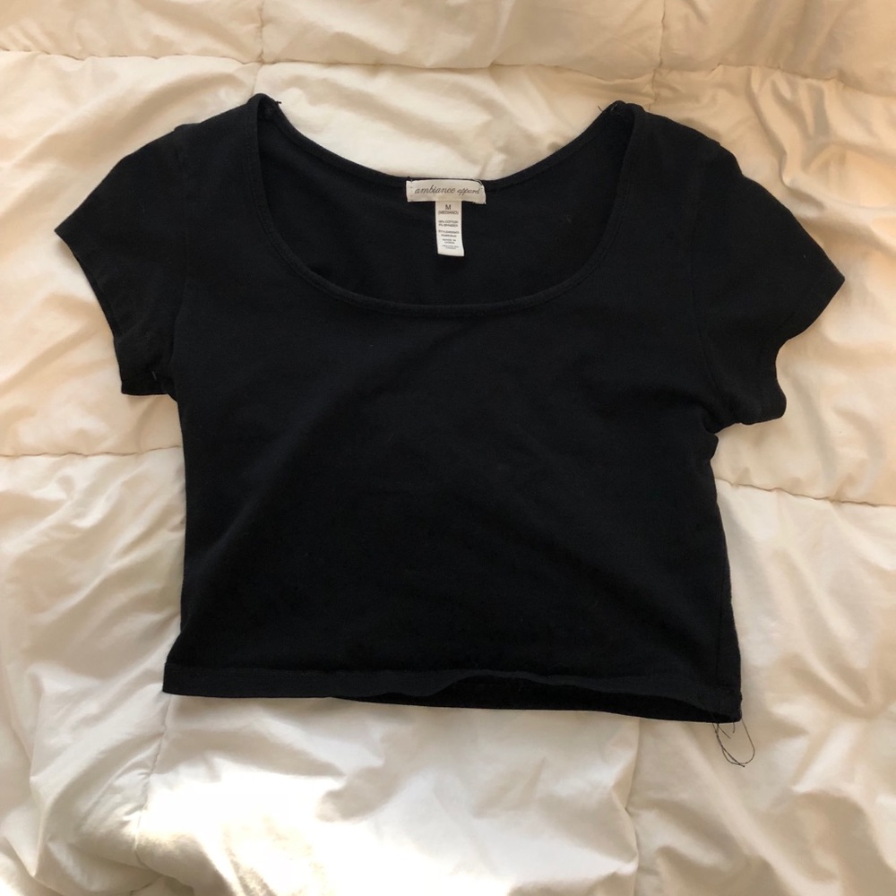 Black crop top